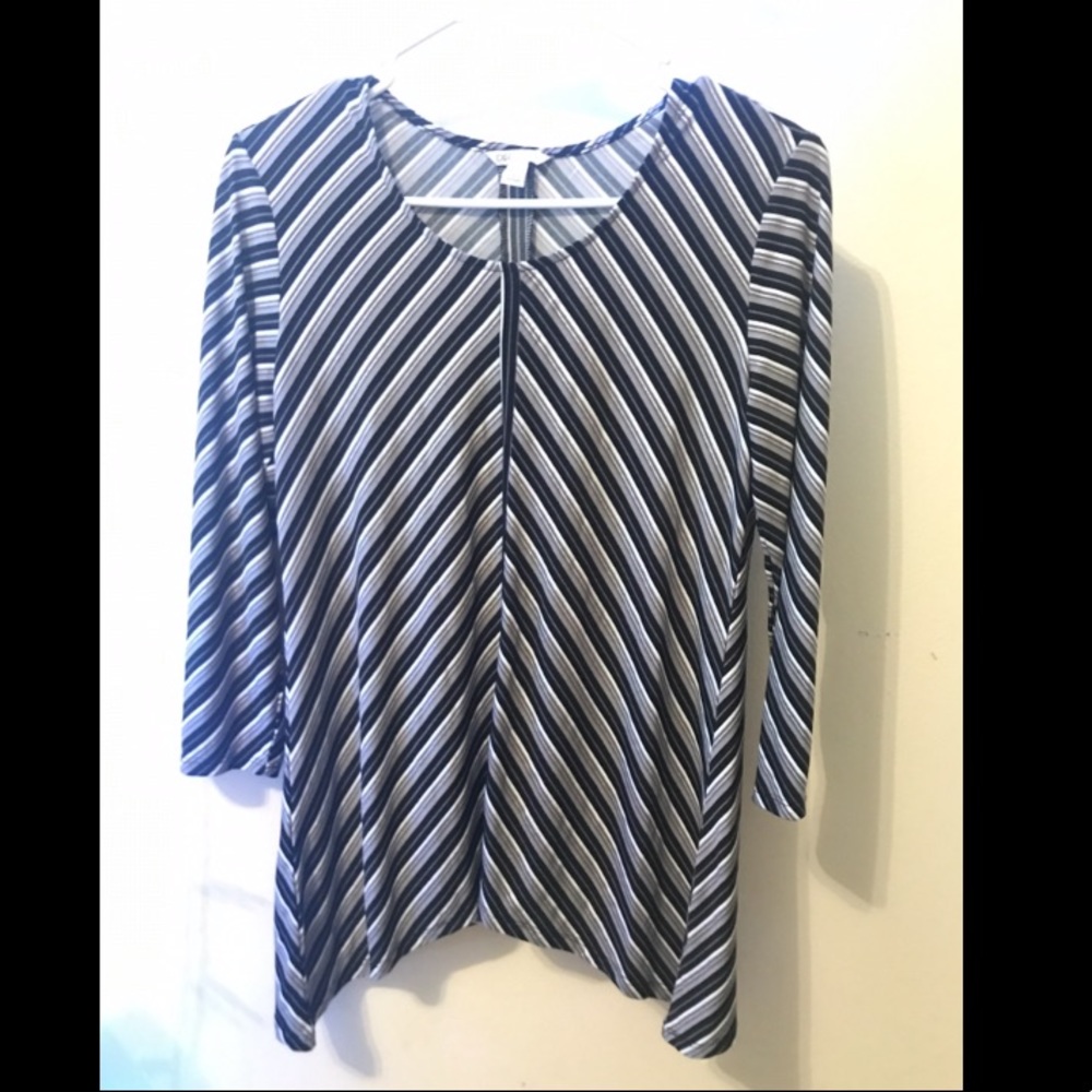 Striped Business Casual Top